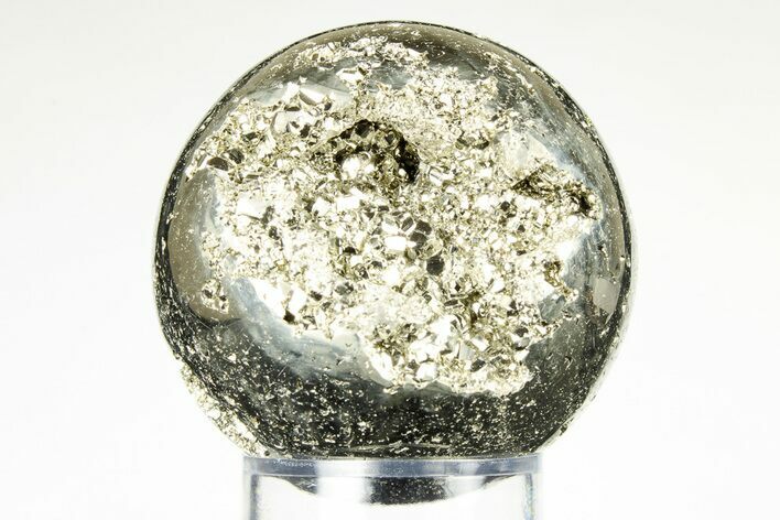 Polished Pyrite Sphere - Peru #195526